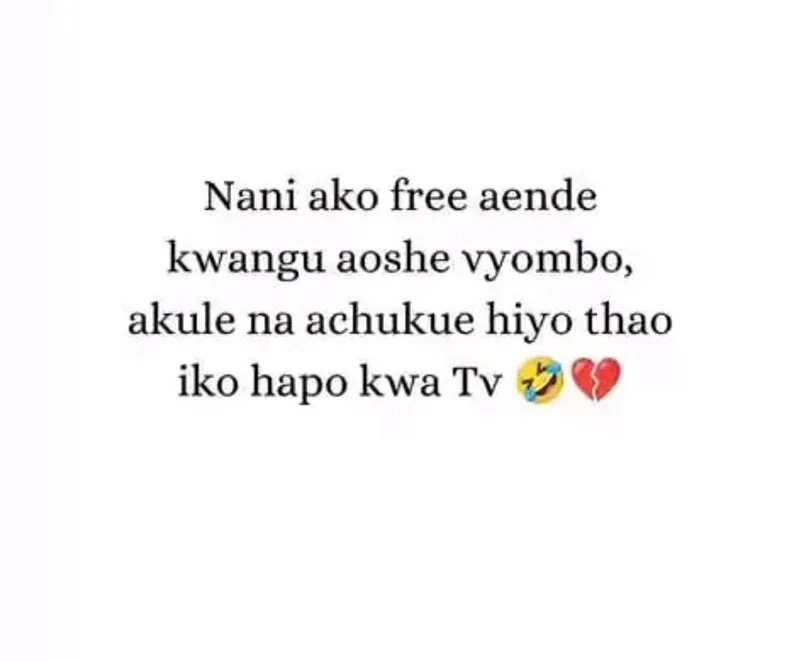 Na ufanye haraka msee 🫴🏾😂😂💔