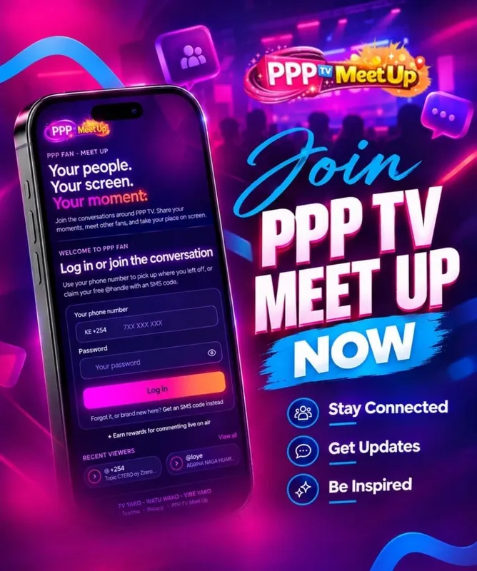 Download ppp tv meet up on playstore na uburudike!!