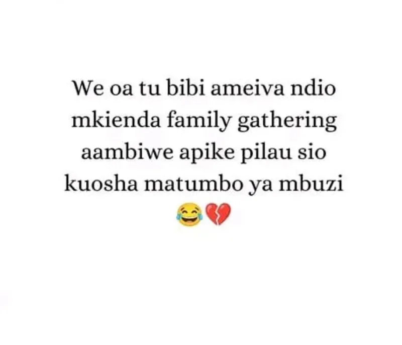 😂😂 habari ndio hio